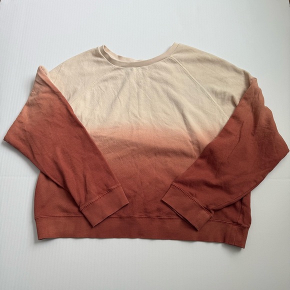 Marine Layer Sunset Ombre Lounge Set Crewneck Sweatshirt Shorts Medium - Picture 5 of 7